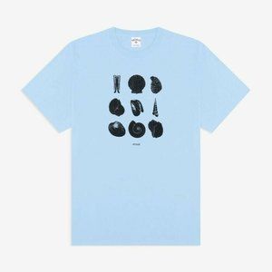 Men's Noah NYC Shells Tee, Light Blue, Size XXL